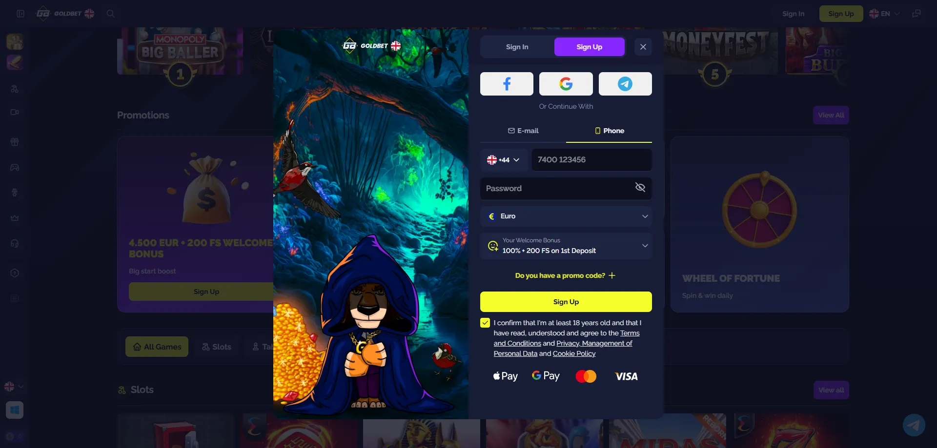 Cadastro na Goldbet Casino passo a passo para jogadores brasileiros