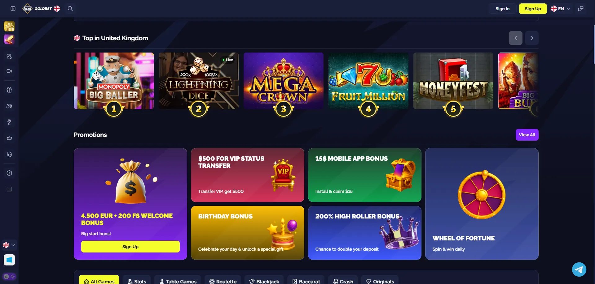 Goldbet Casino plataforma de jogos online no Brasil 2026